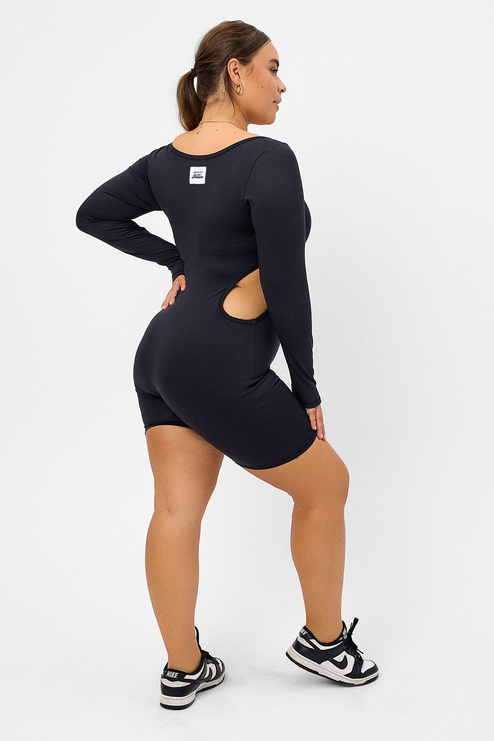 Felix Long Sleeve Bodysuit  Black
