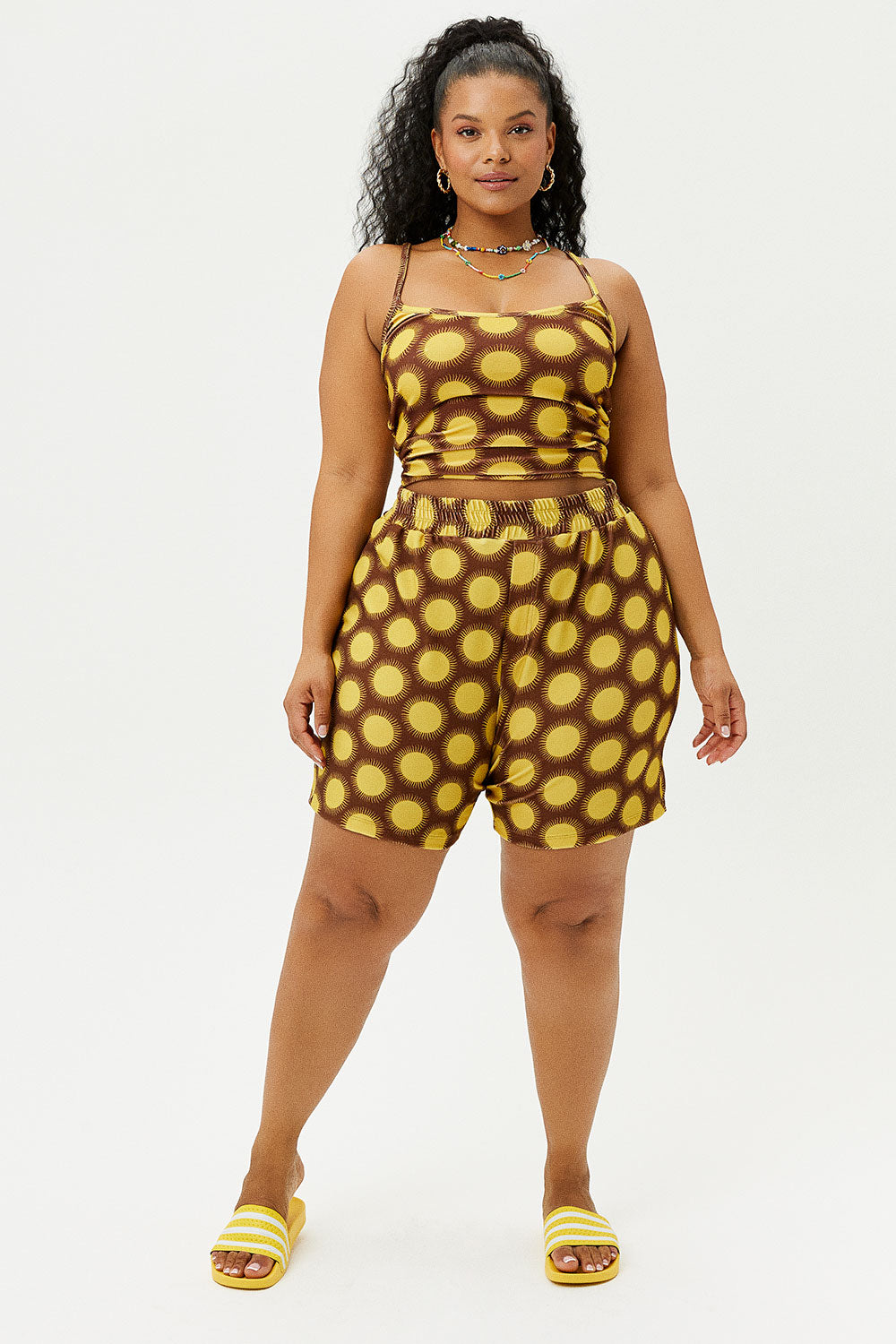 Fifi Terry High Waist Shorts  Golden