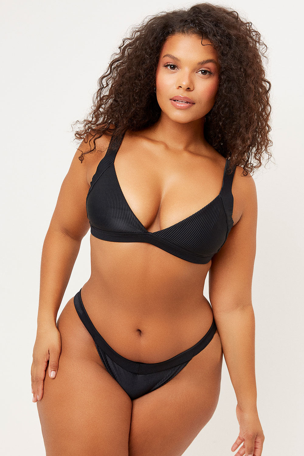 Grace Cheeky Bikini Bottom  Black