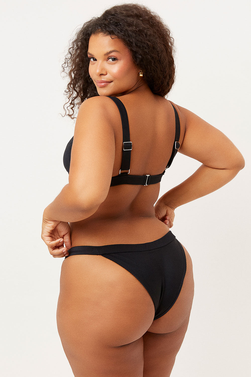 Grace Cheeky Bikini Bottom  Black