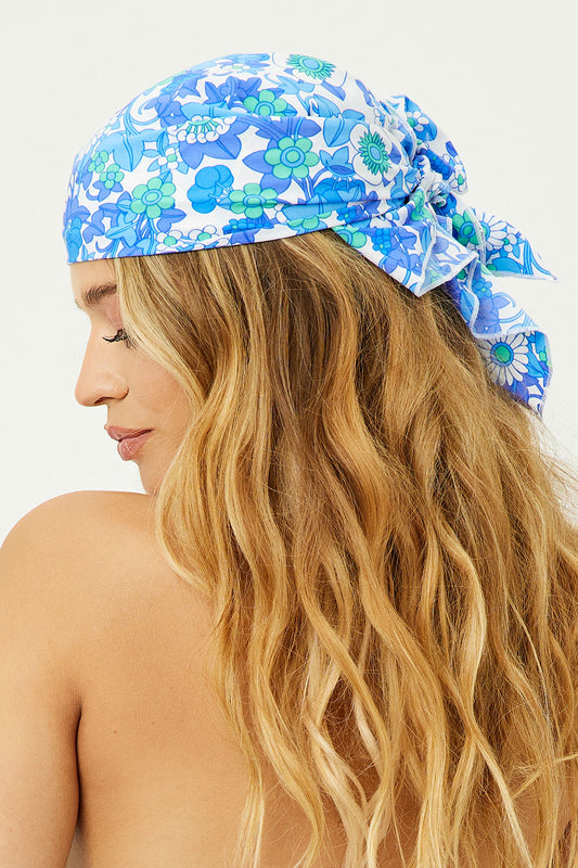 Product--Heidi Morning Glory Floral Headscarf