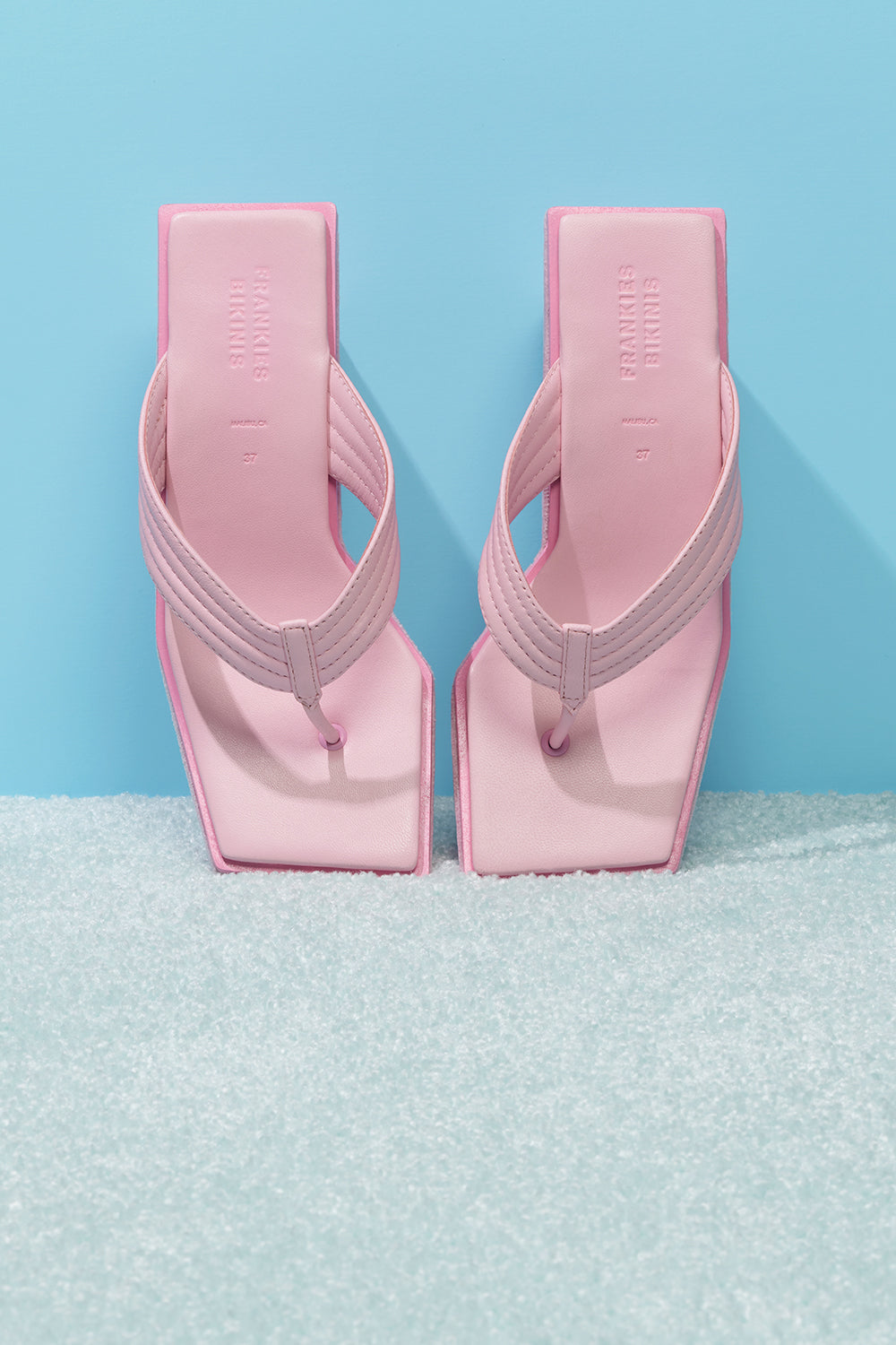 LA Girl Platform Flip Flop  Baby Pink