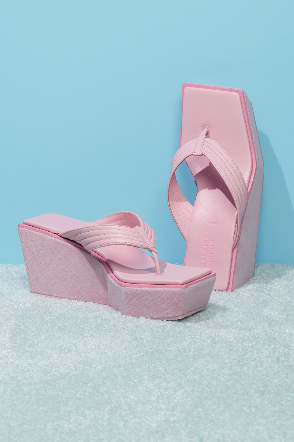 LA Girl Platform Flip Flop  Baby Pink
