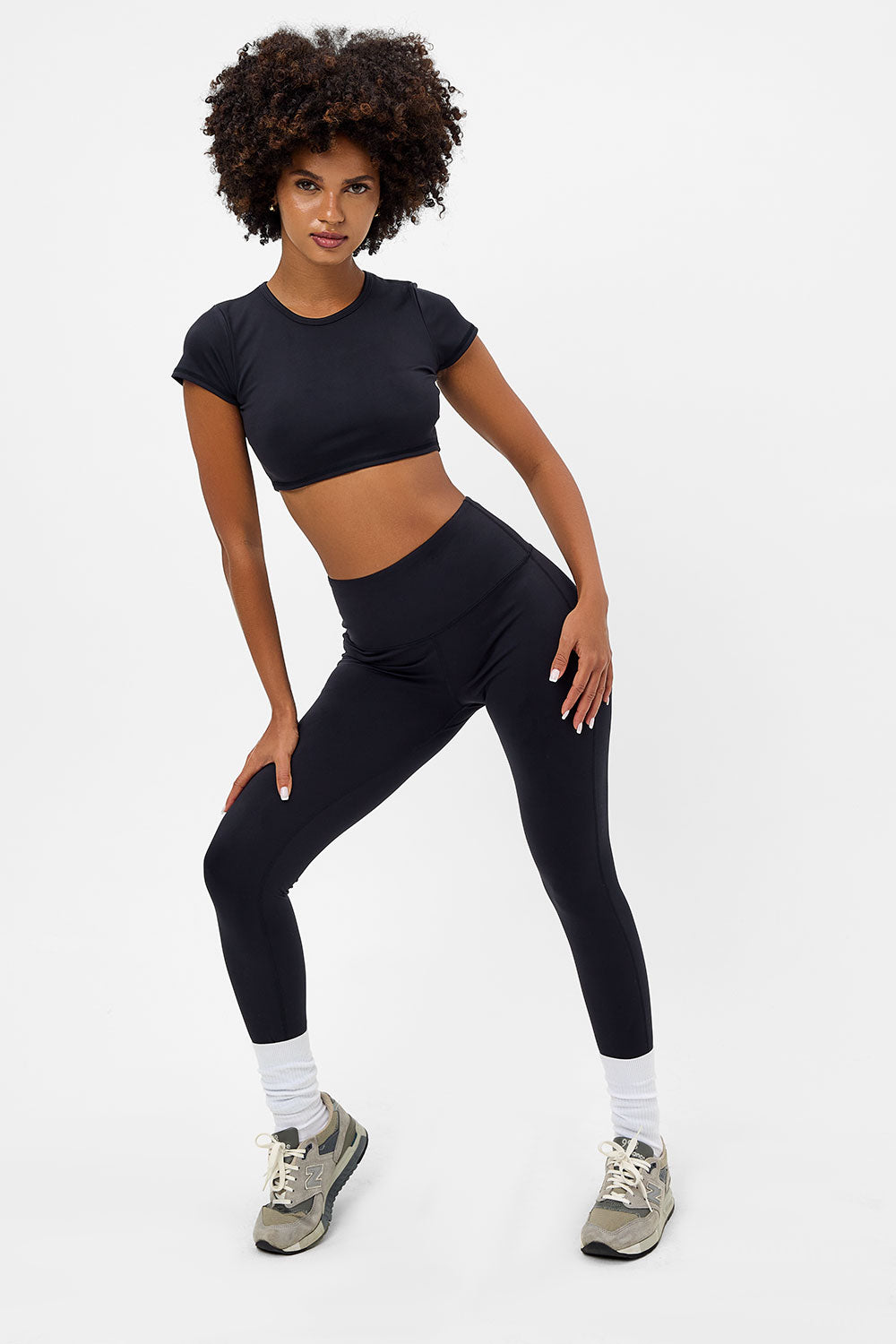 Lively High Waist Legging  Black