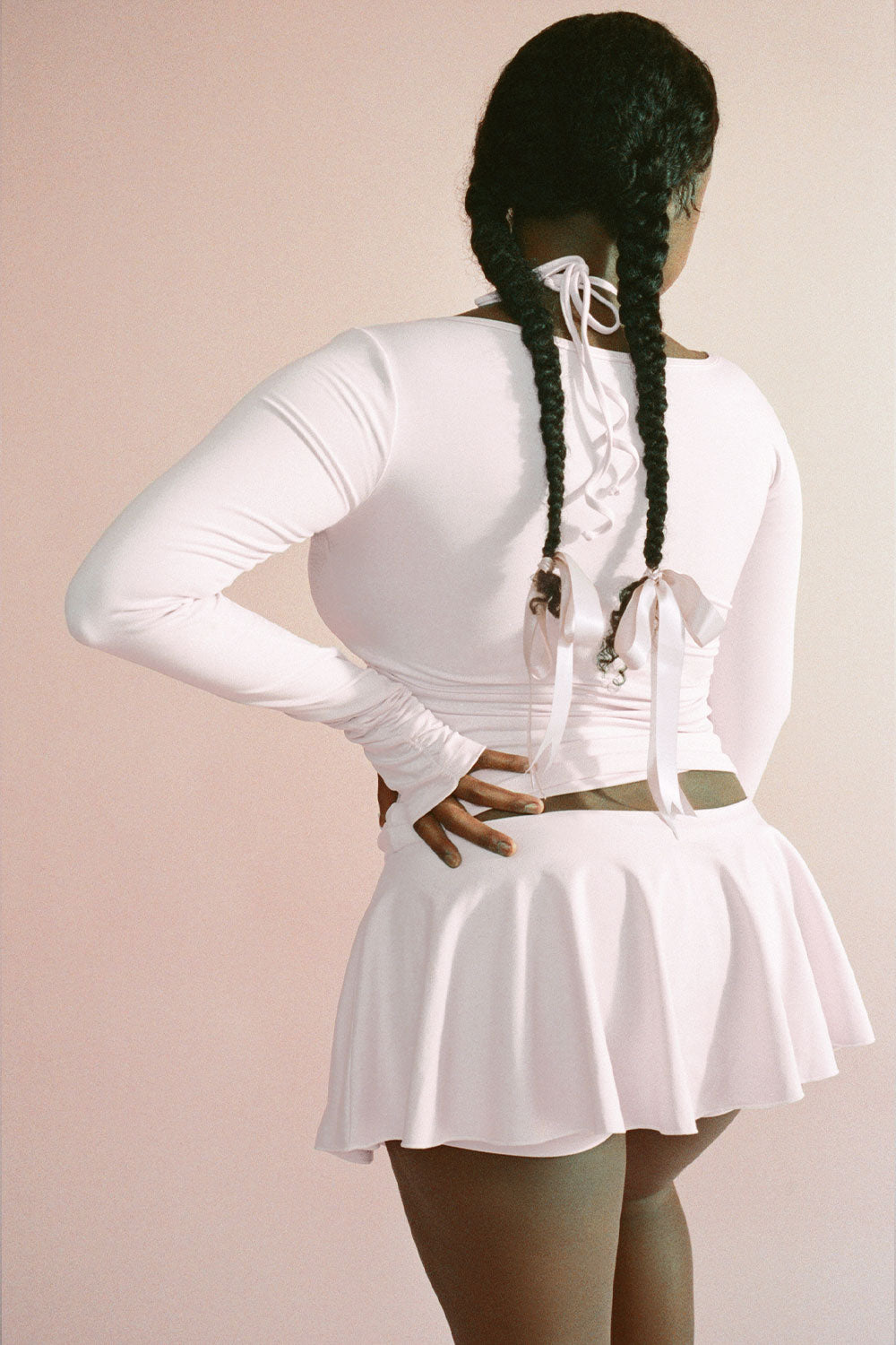 Odette Long Sleeve Top  Icy Pink