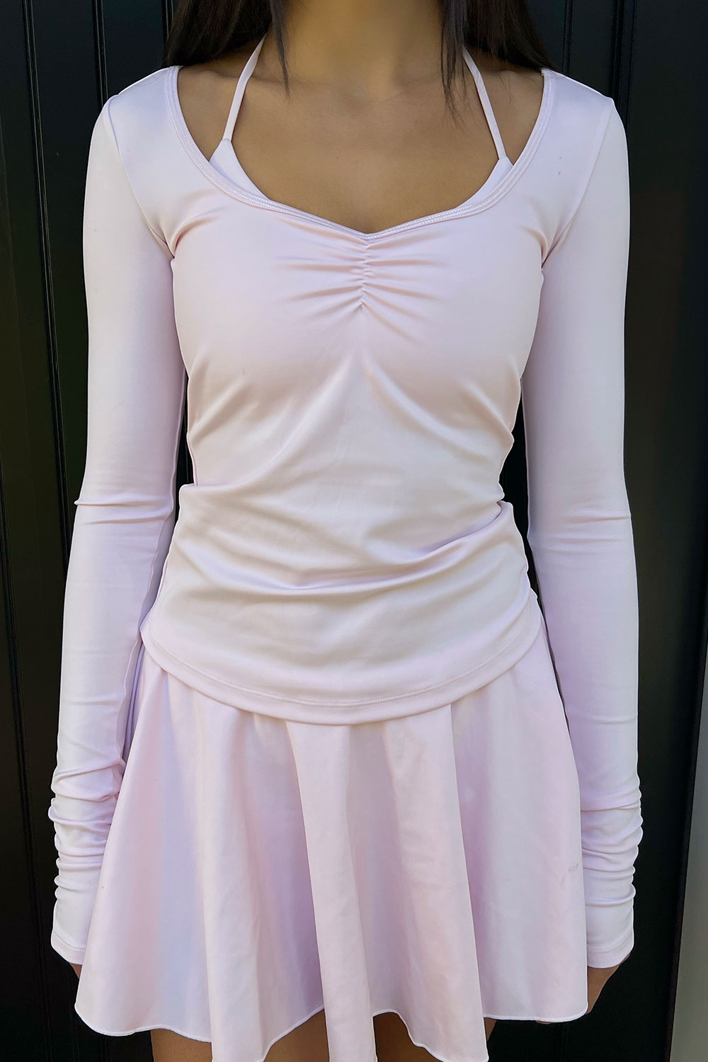 Odette Long Sleeve Top  Icy Pink