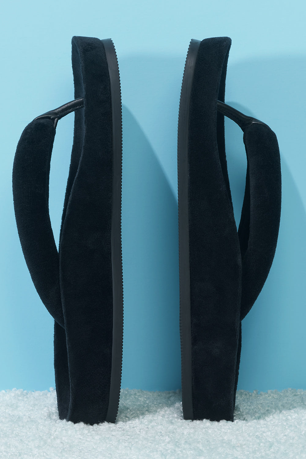 Puffer Padded Flip Flop  Black