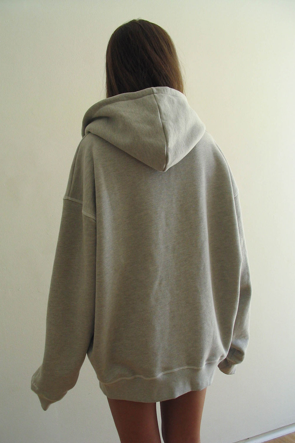 Slumber Zip Up Oversized Hoodie  Heather Grey
