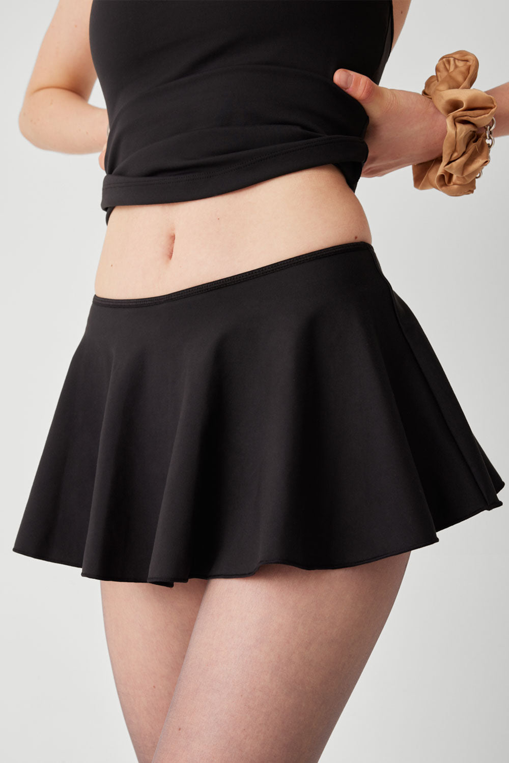 Star Low Rise Skort  Black