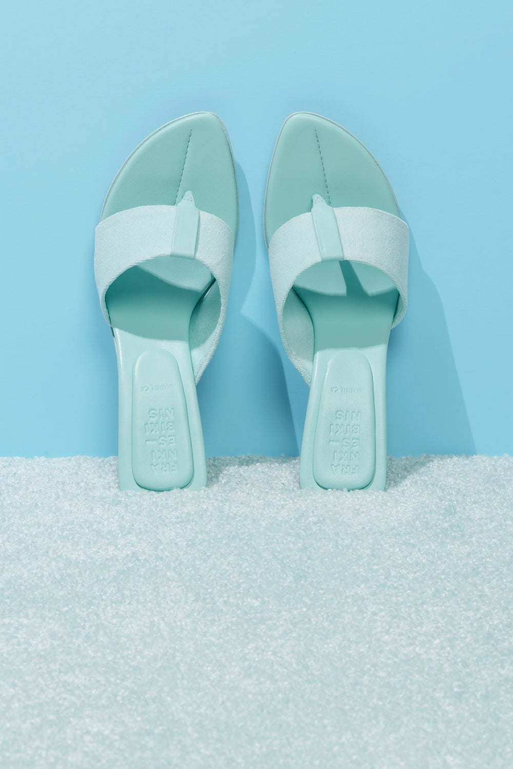 Surf Fin Heeled Sandal  Baby Blue