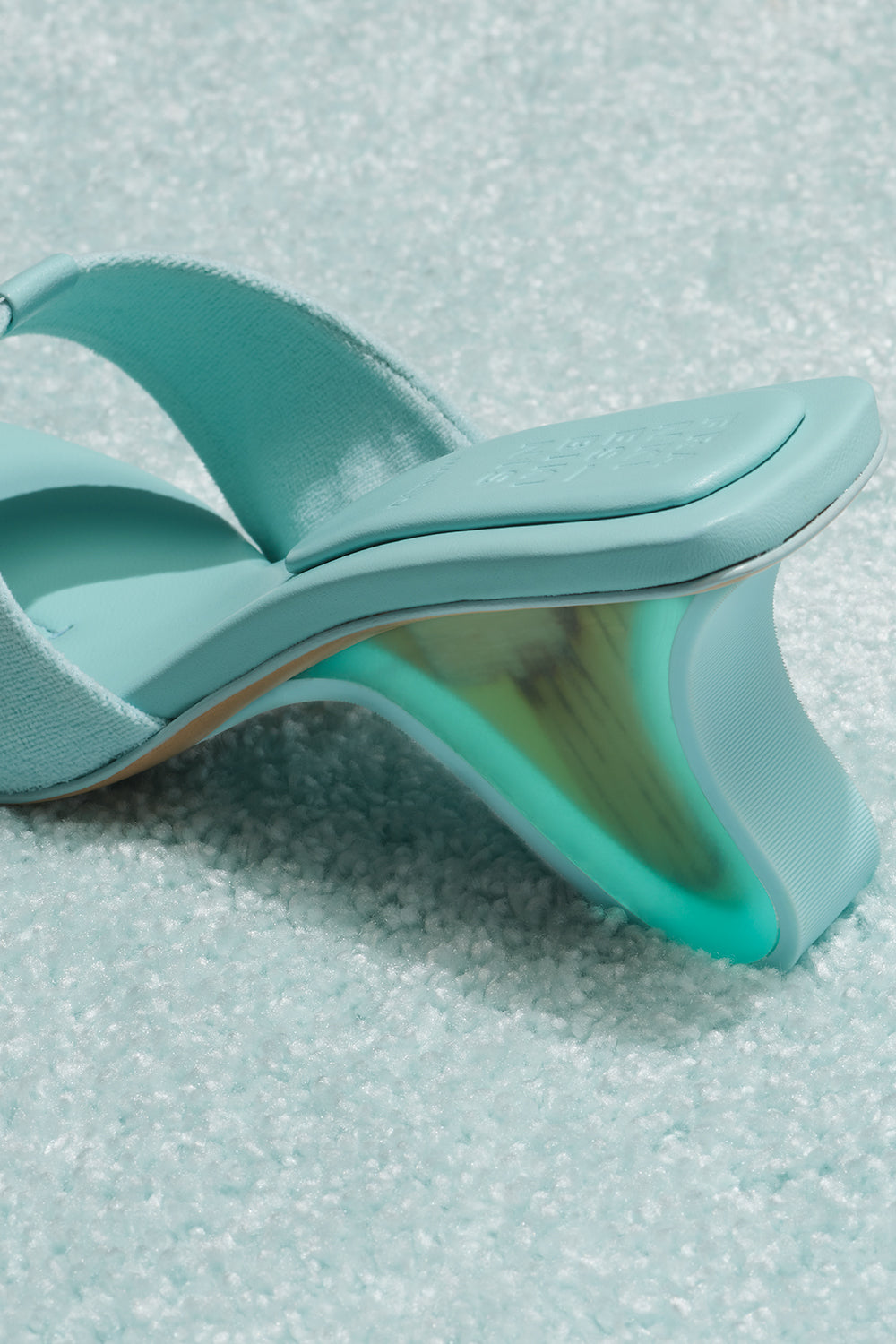 Surf Fin Heeled Sandal  Baby Blue