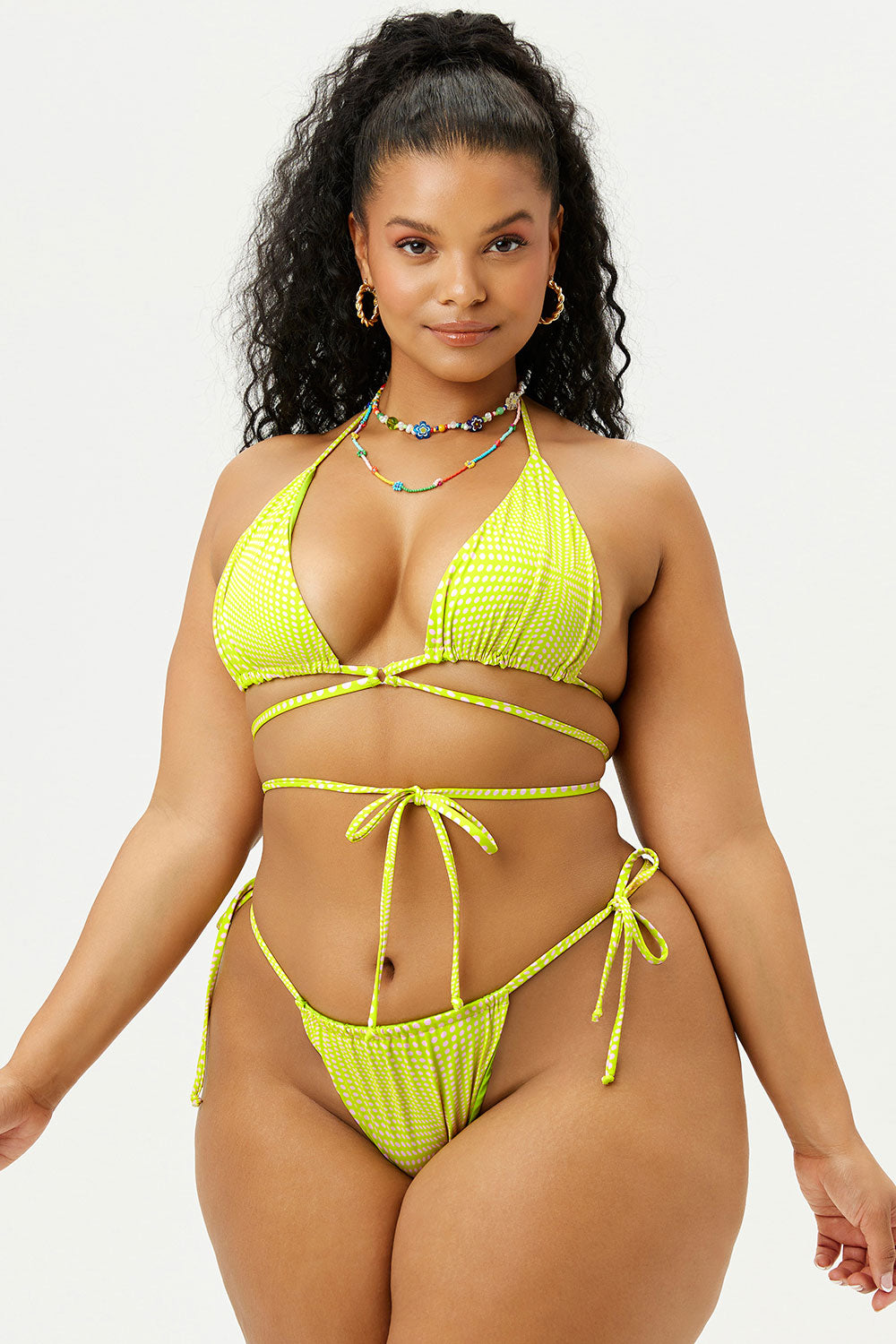 Tatum Triangle String Bikini Top  Yuma