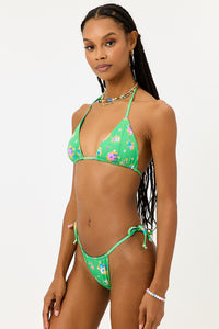 Tia Meadow Floral Triangle Bikini Top