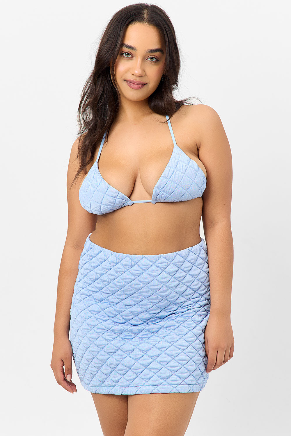 Windward Mini Skirt  Baby Blue