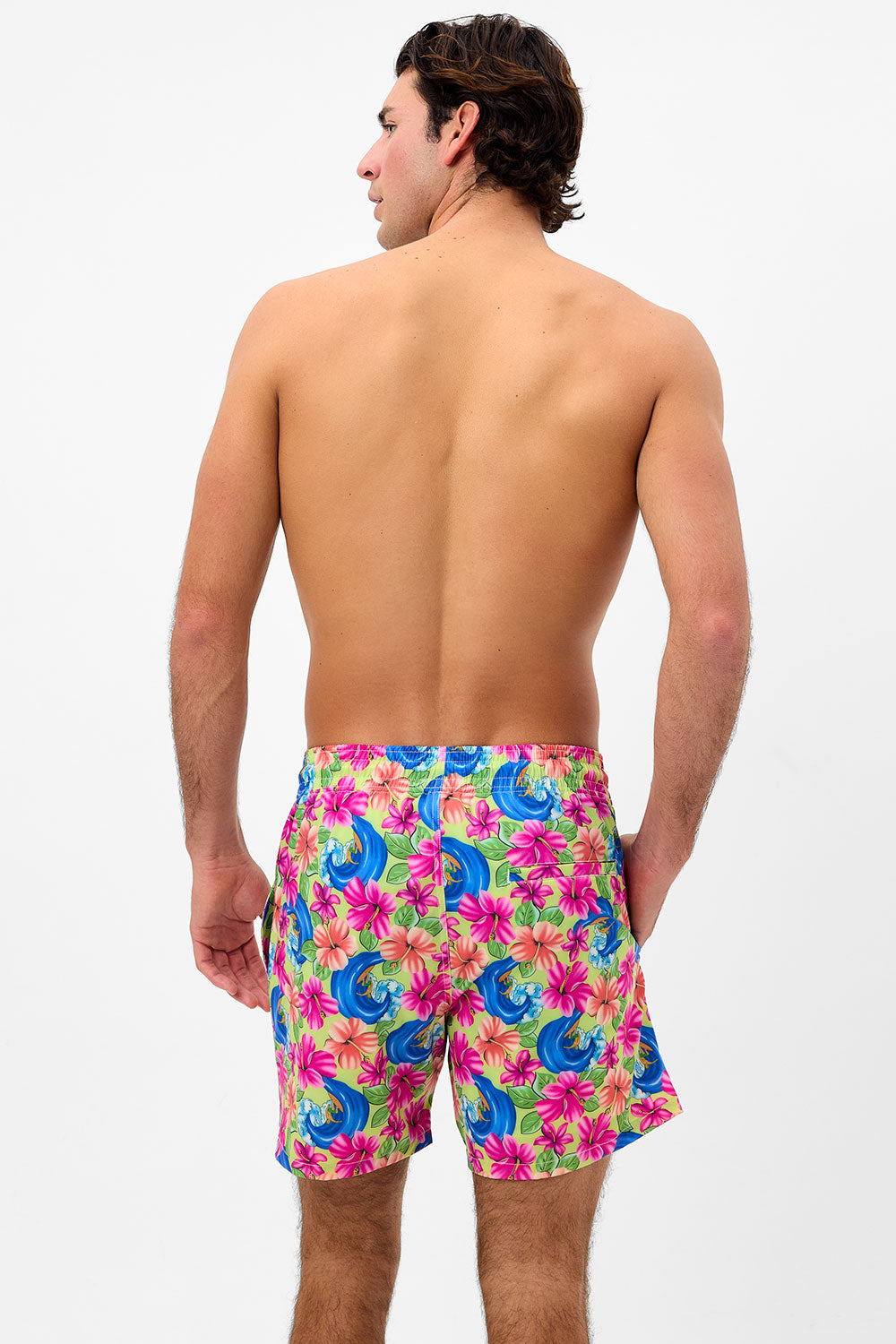 Winston Floral Unisex Board Short  Neon Surfer