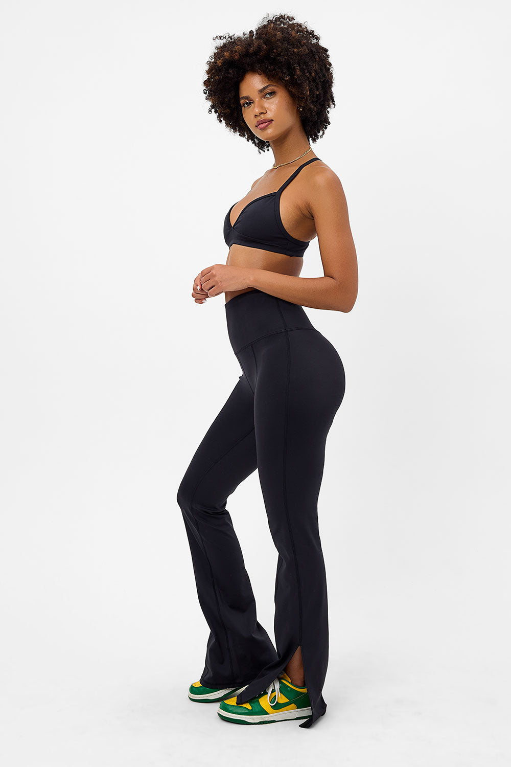 Zippy Flare Legging  Black
