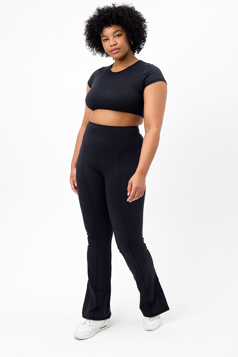 Zippy Flare Legging  Black