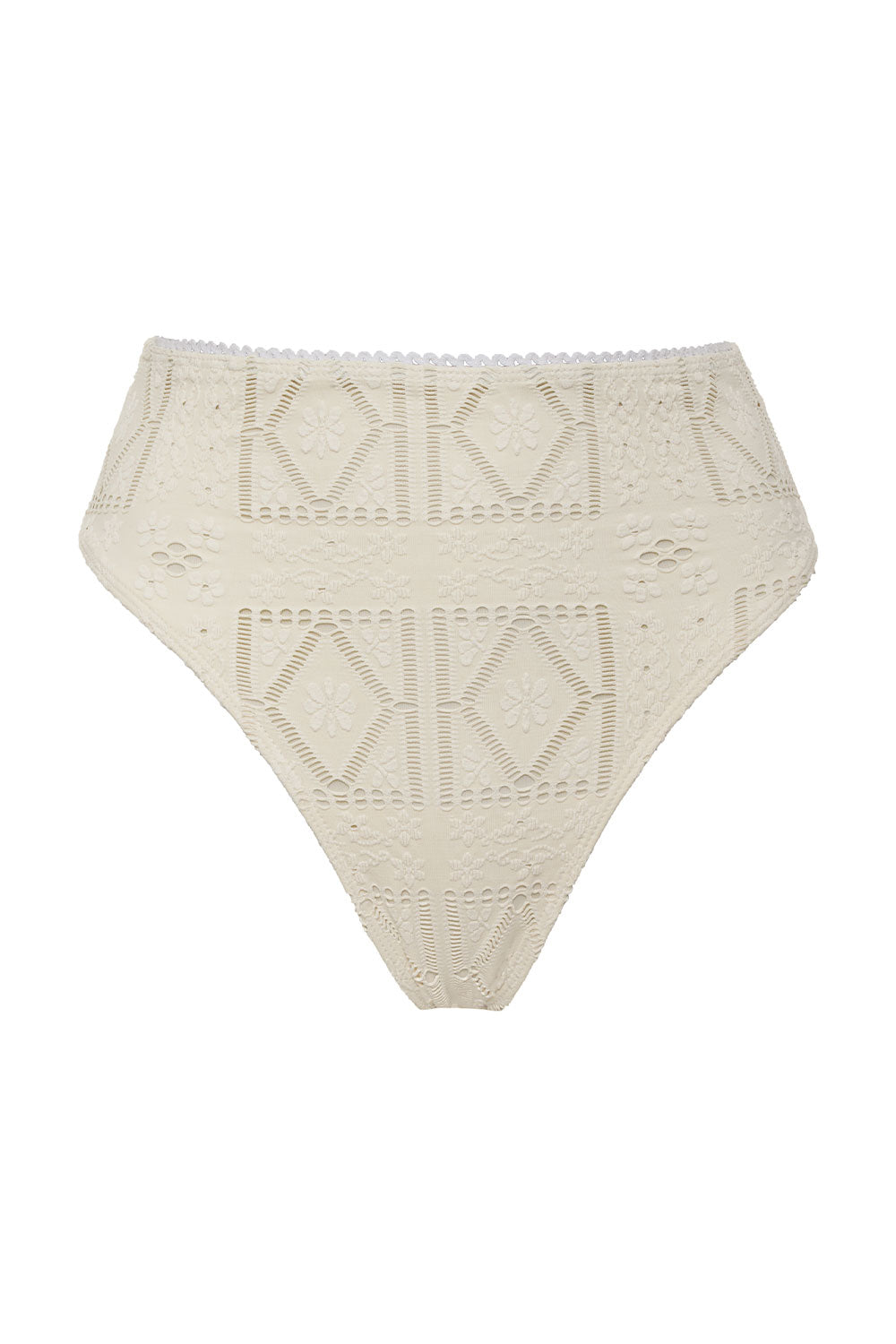 Jenna High Waist Bikini Bottom  Angel Dust