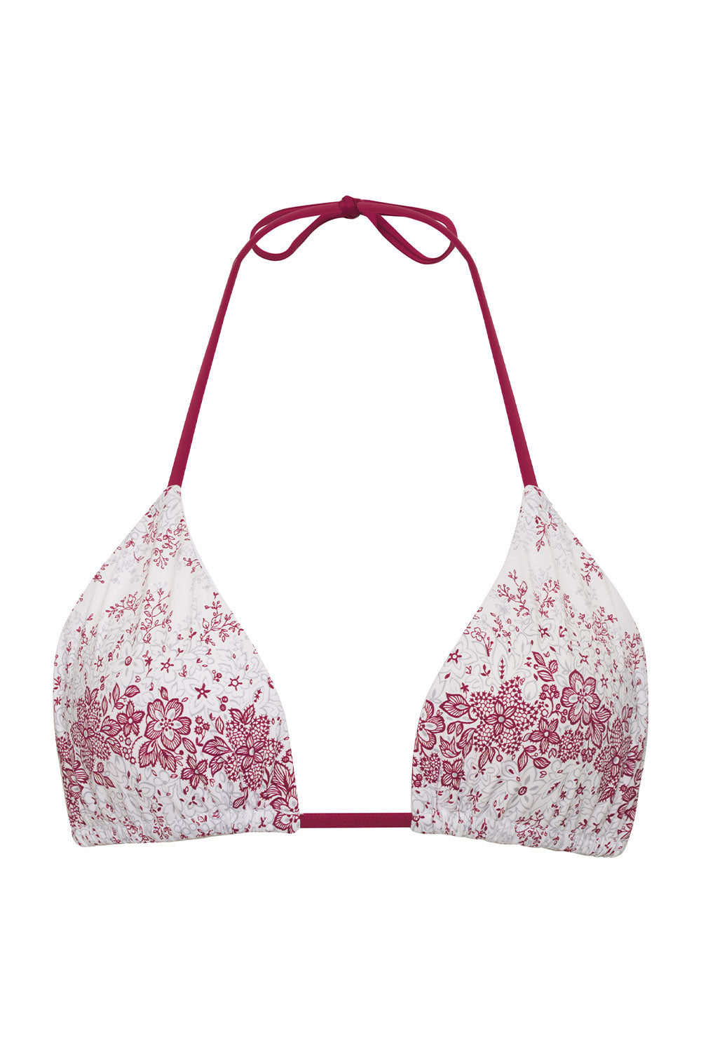 Tia Floral Triangle Bikini Top  Bisous Lace