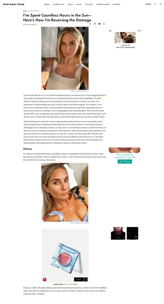 who what wear sun damage beauty