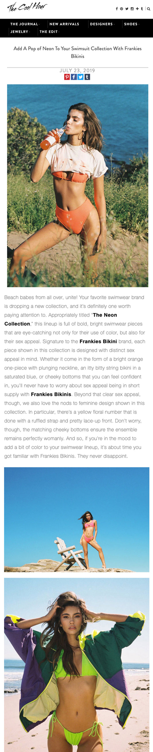 New Frankies Bikinis Neon Still Coming in Hot!