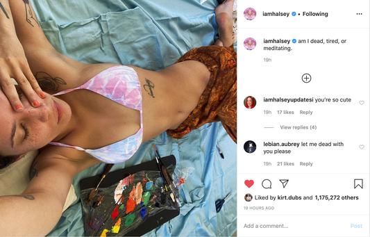 Miley Cyrus and Halsey Stun in Frankies Bikinis Over MDW