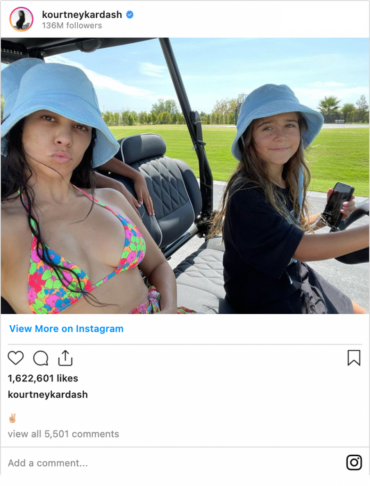 kourtney kardashian in bikini with penelope