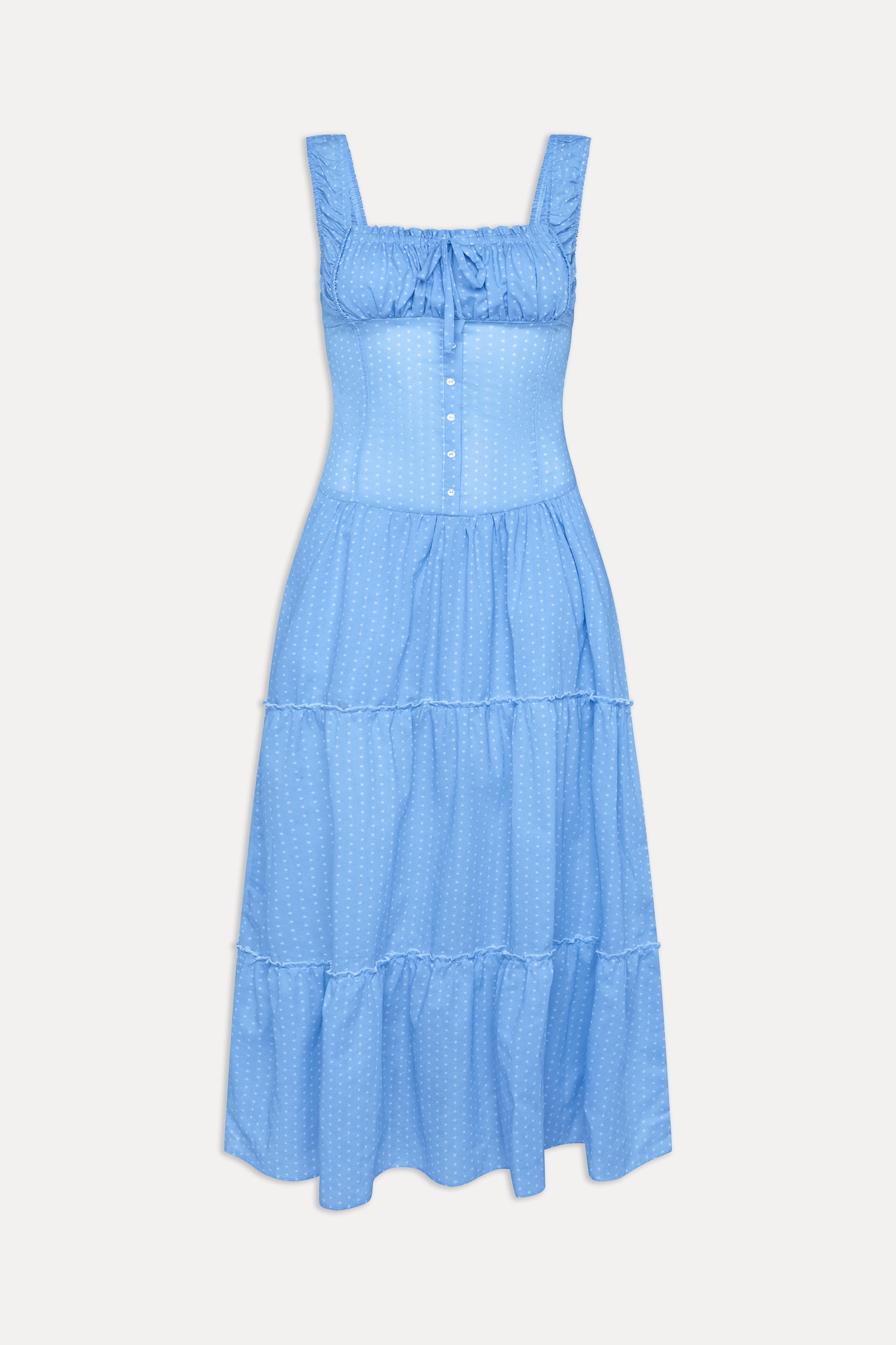 Christabelle Polka Dot Maxi Dress - Raindrop
