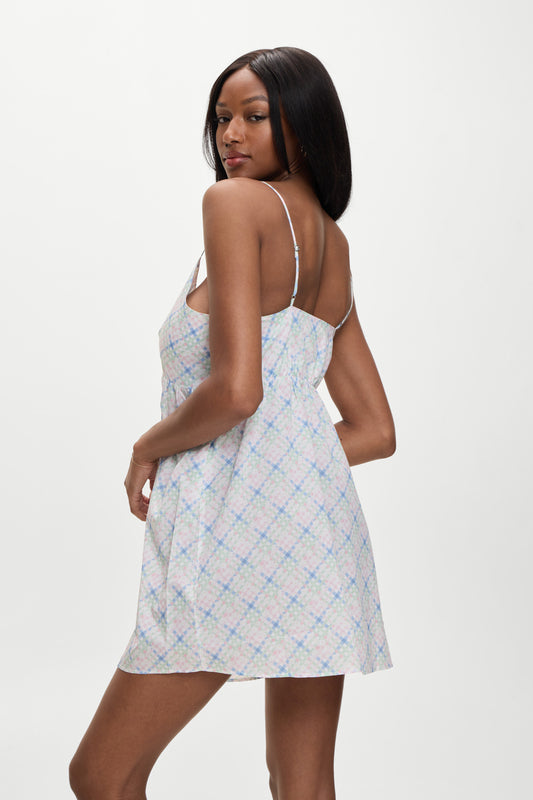 Product-Hover--Airy poplin mini dress cottage meadow