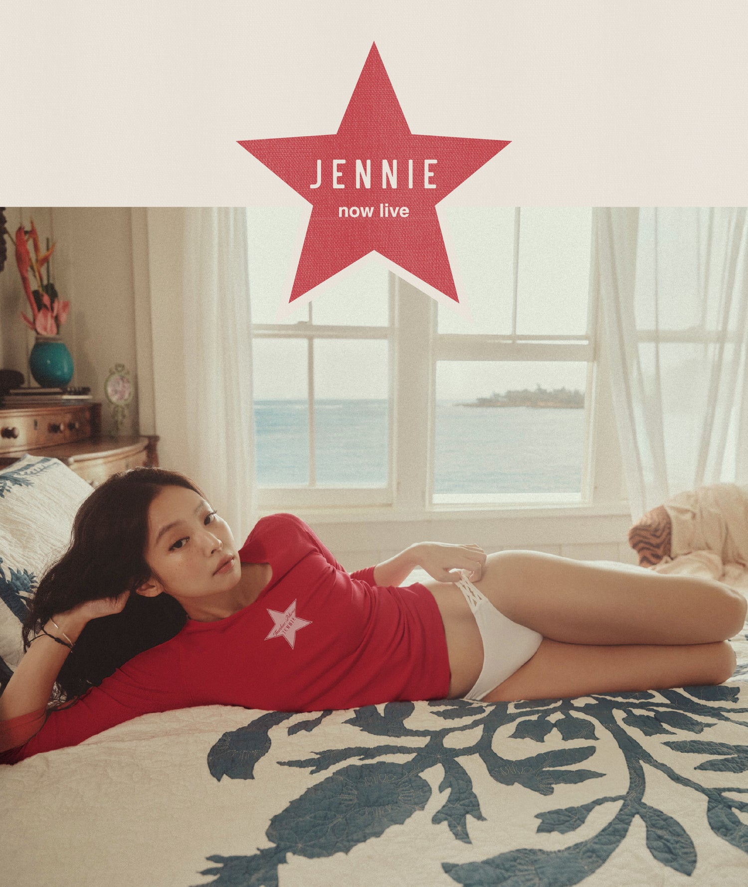 x jennie now live banner