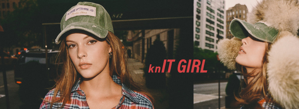knit girl banner