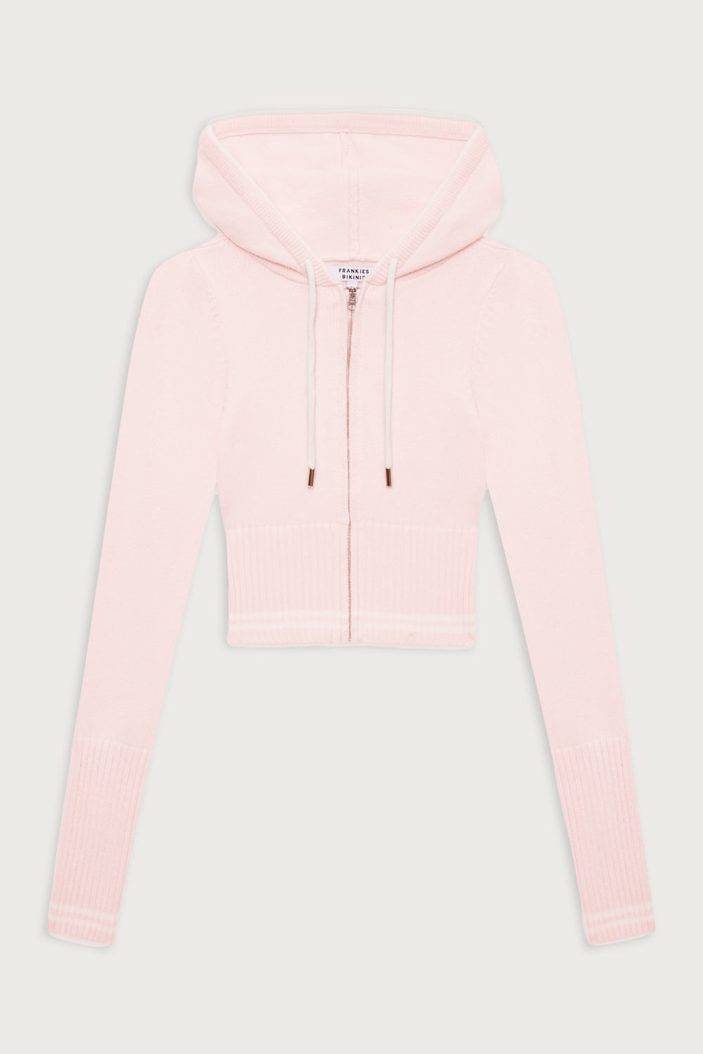 Aimee Cloud Knit Zip Up Hoodie  Rosebud Pink