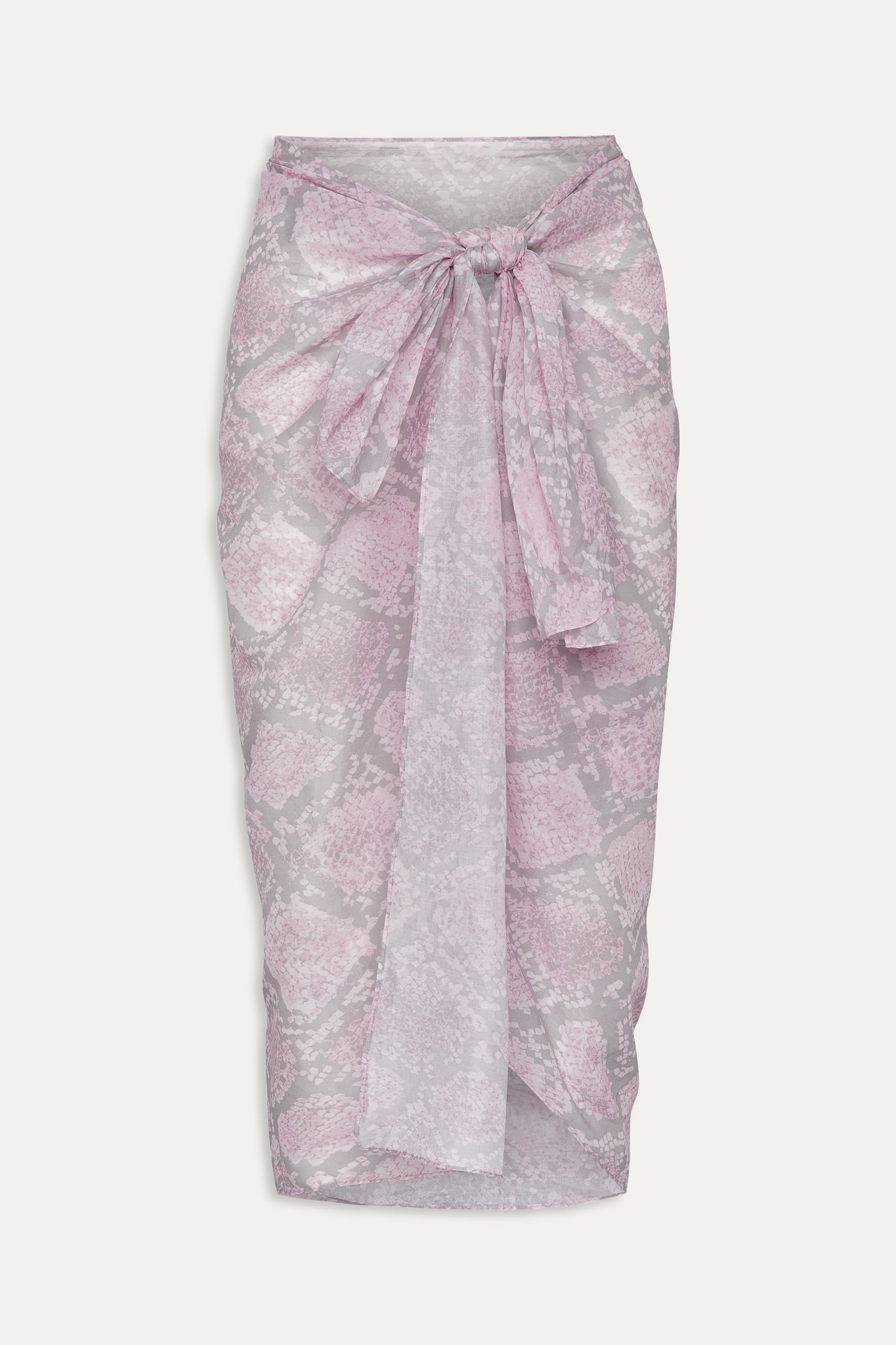 Alessia Cotton Sarong  Pink Python