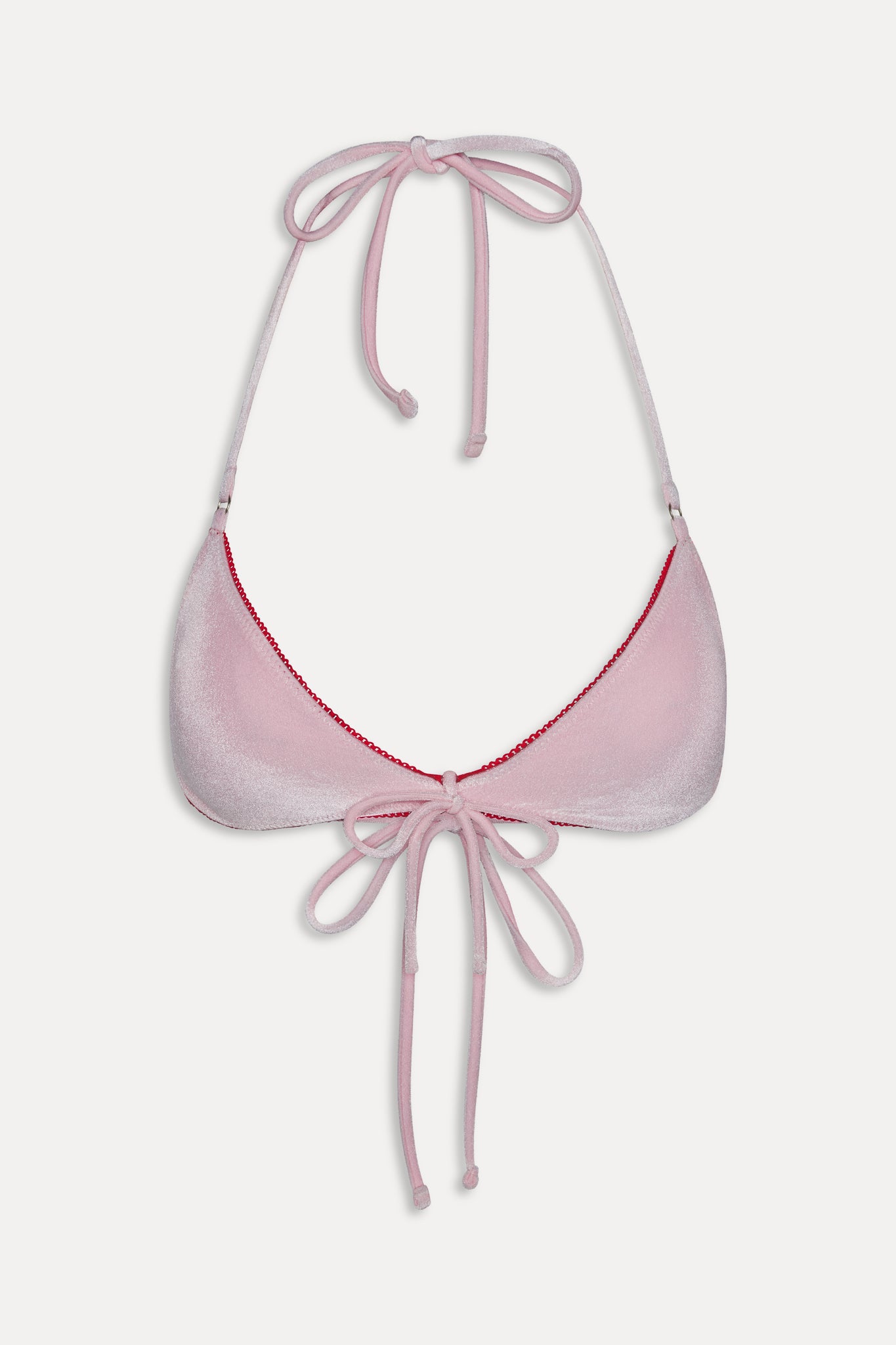 Amore Skimpy Velvet Bikini Top  Velvet Rose