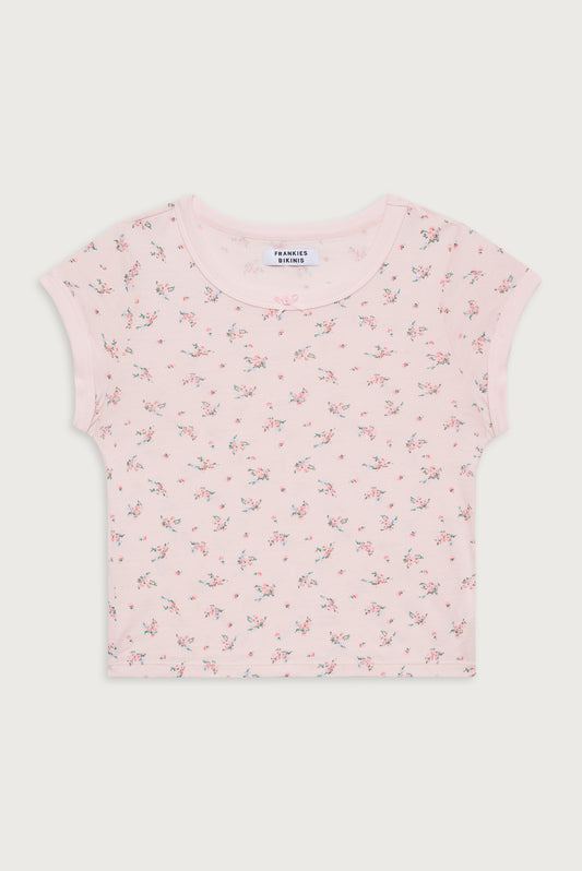 Archie floral cotton tee baby bouquet pink by Frankies Bikinis 