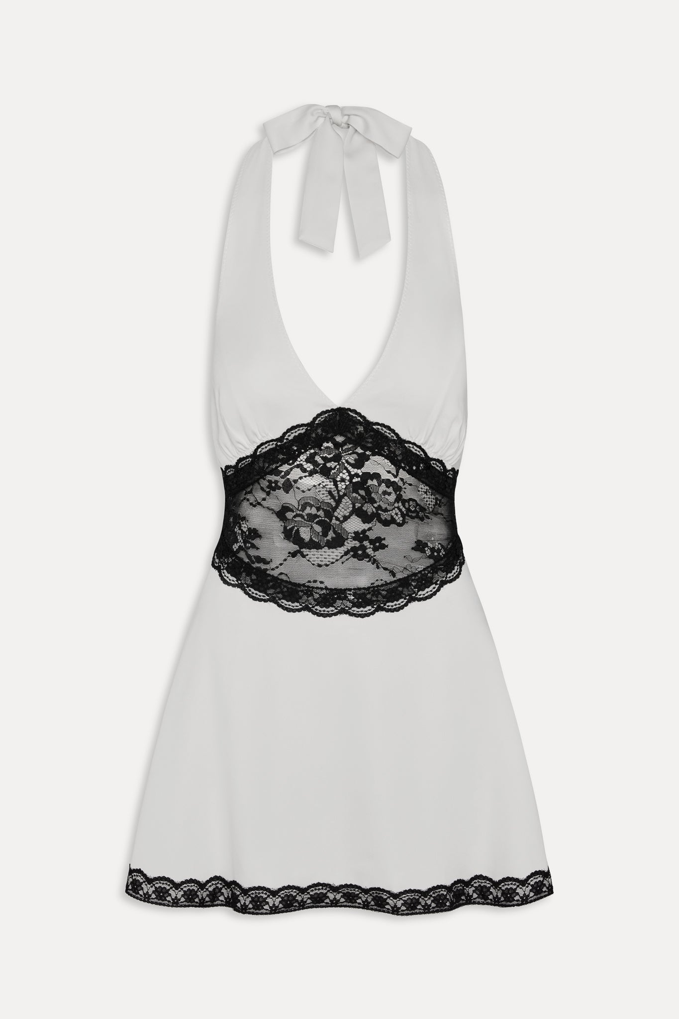 Audrey Satin Mini Dress  Soft Sand