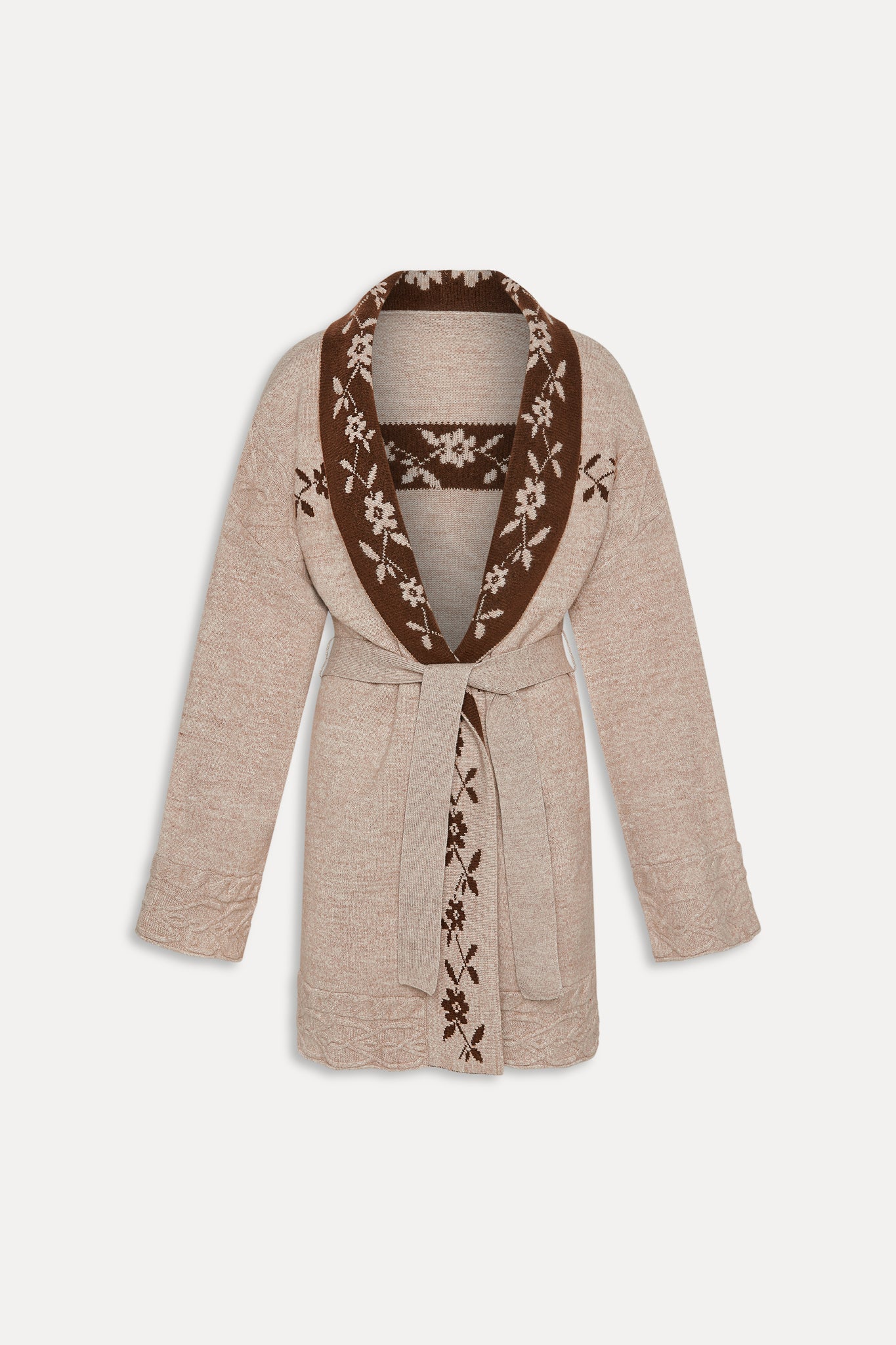 Autumn Oversized Belted Cardigan  Timber