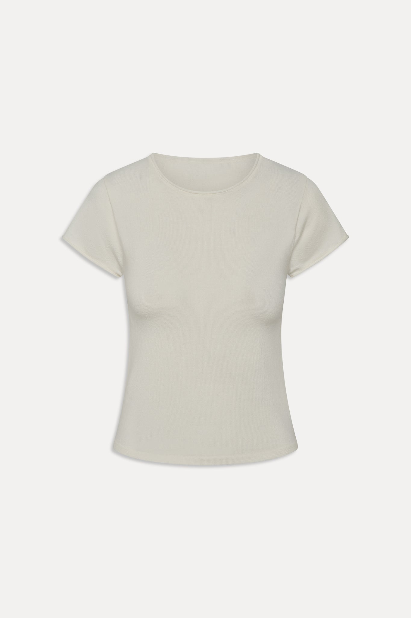 Baylee Knit Tee - Soft Vanilla