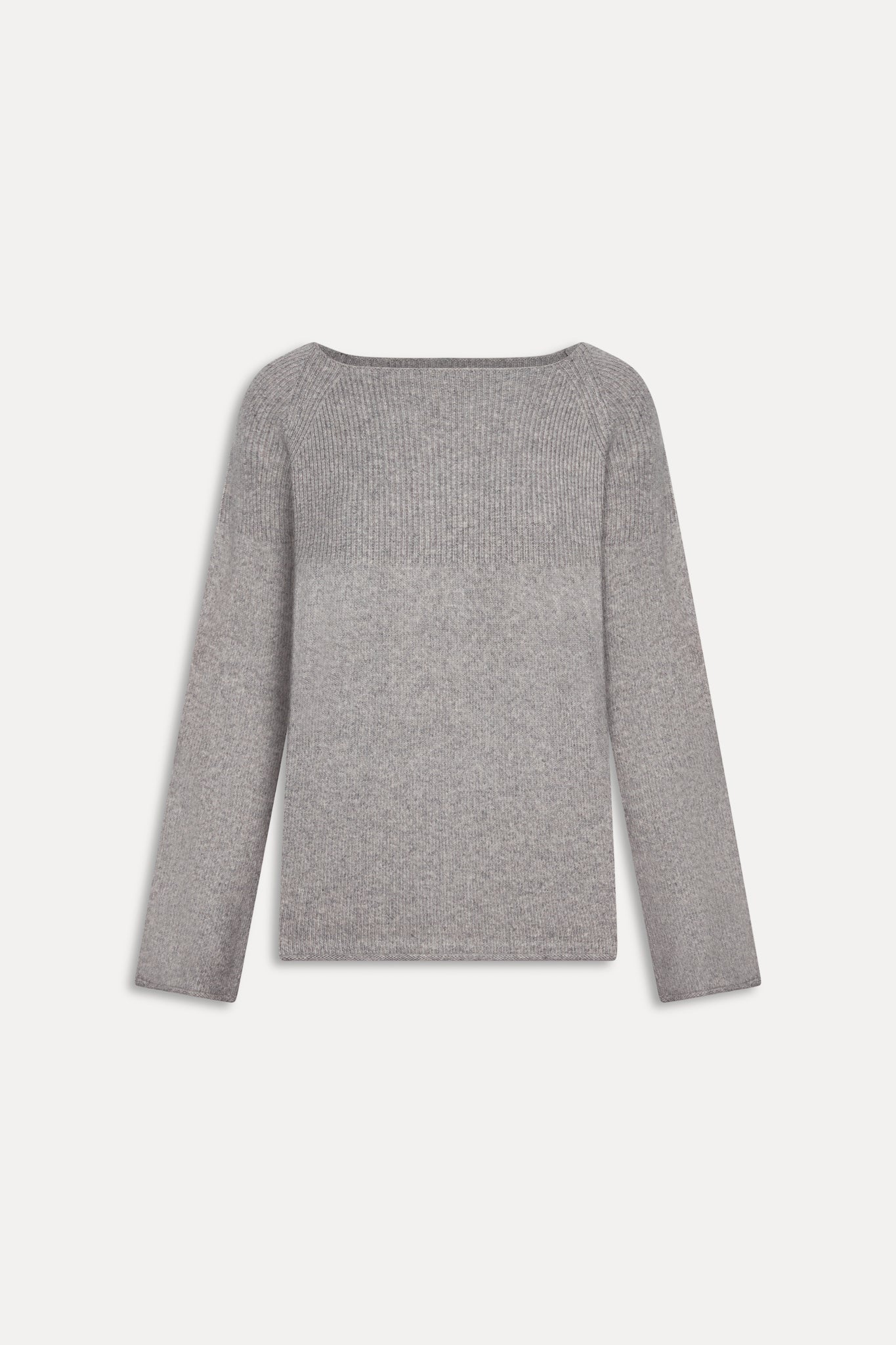 Beau Oversized Brushed Knit Sweater  Fog
