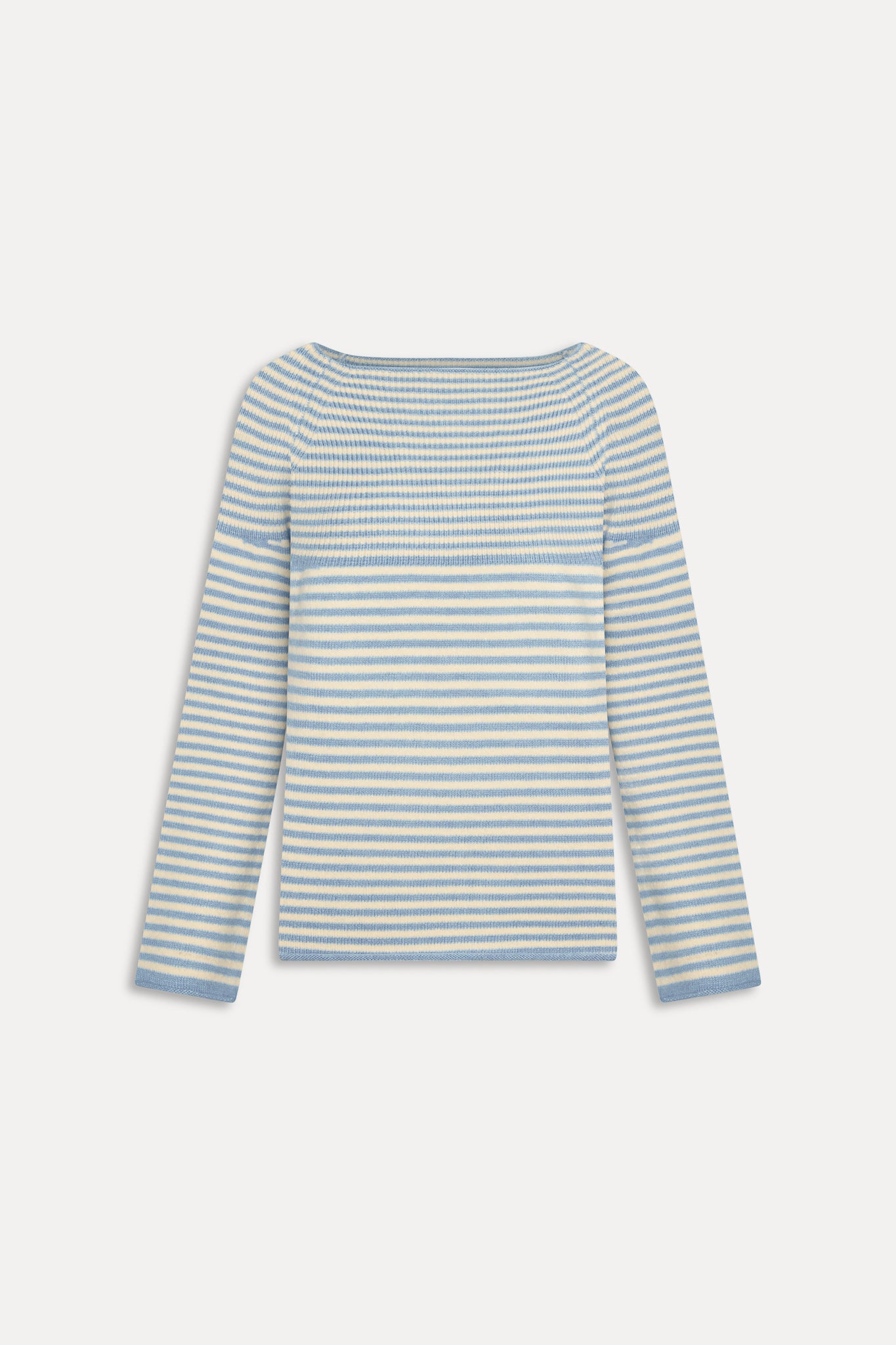 Beau Oversized Brushed Knit Sweater  Hazy Stripe