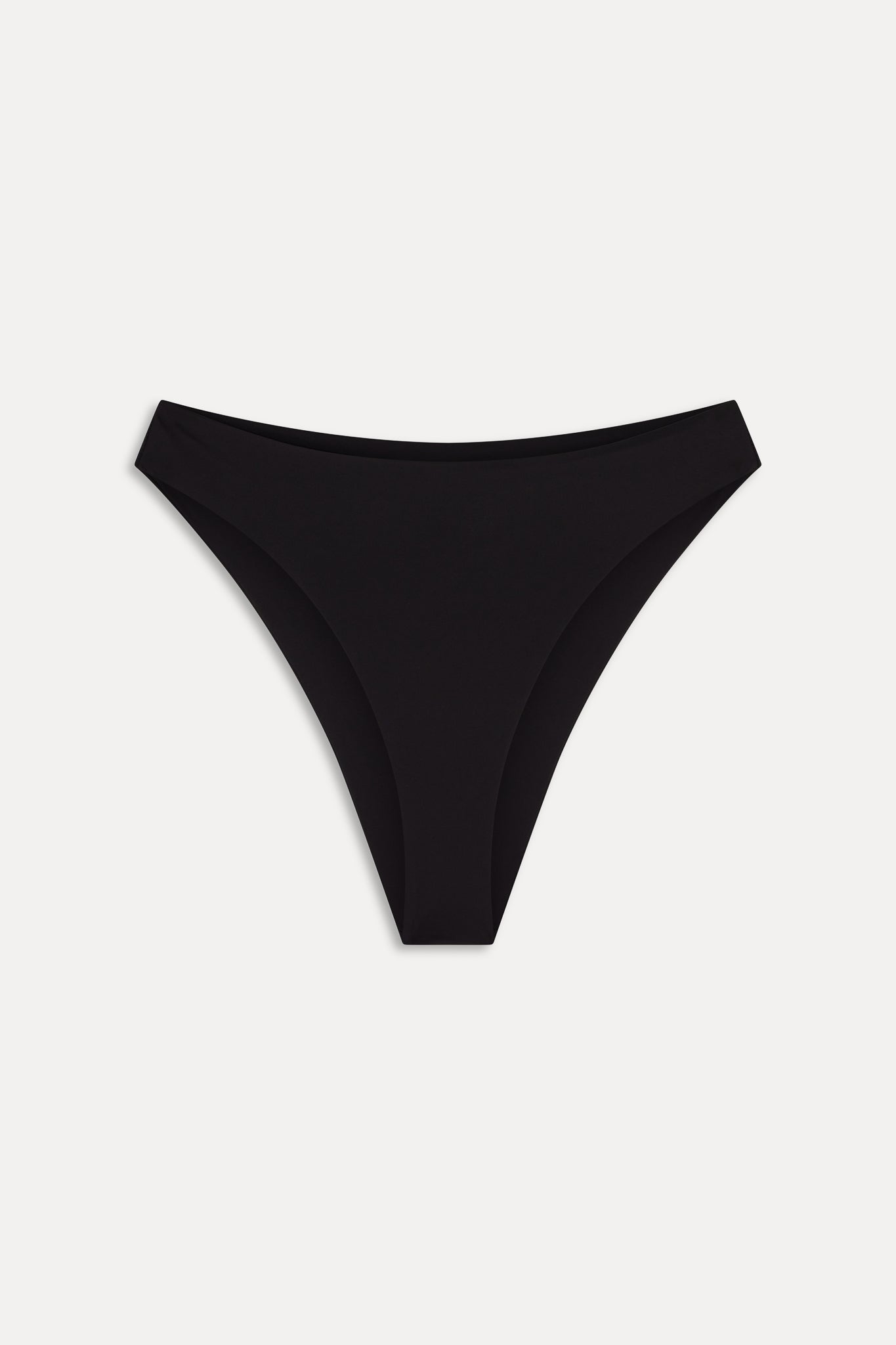 Beck High Waisted Bikini Bottom  Black