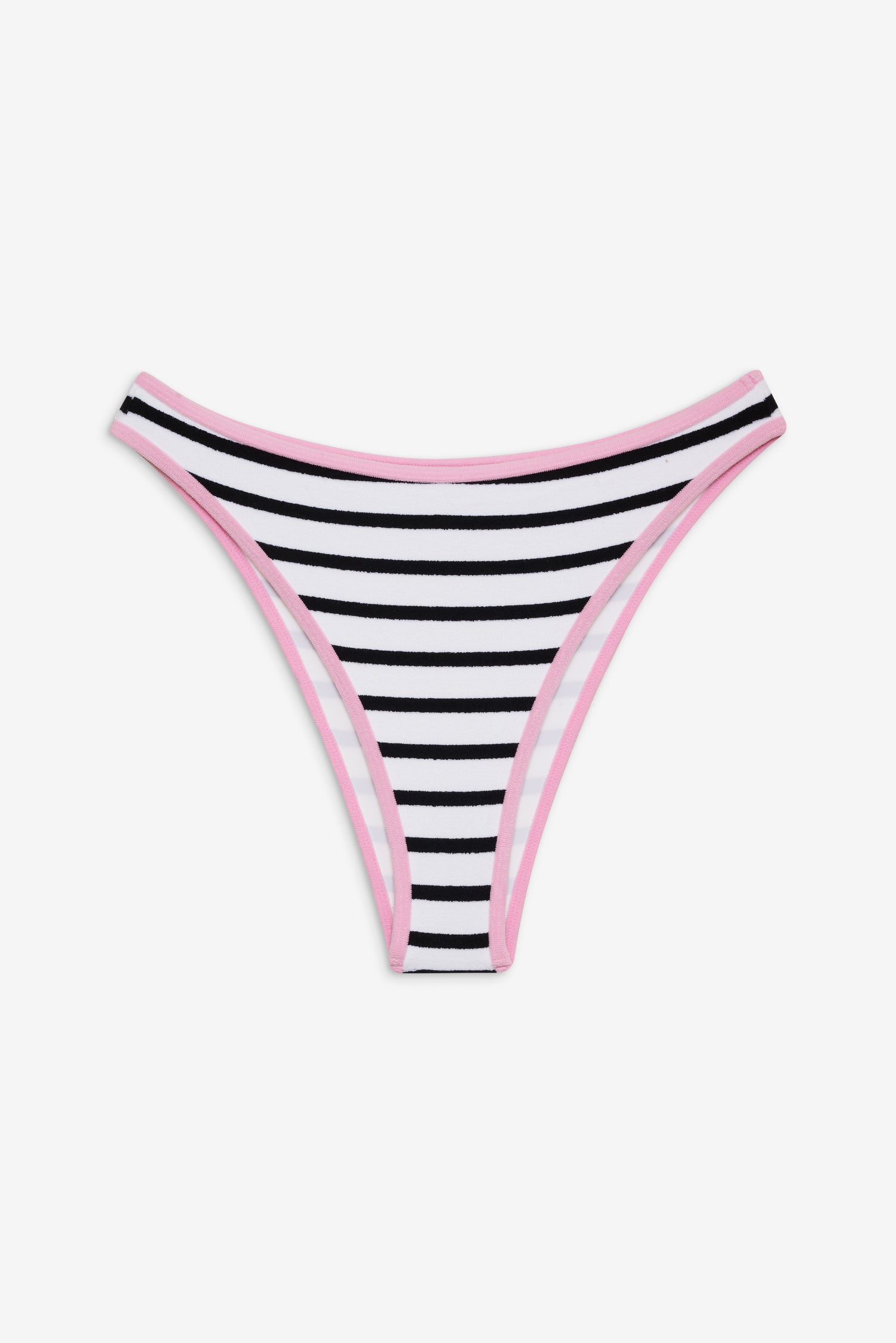 Beck High Waist Bikini Bottom  Vintage Stripe