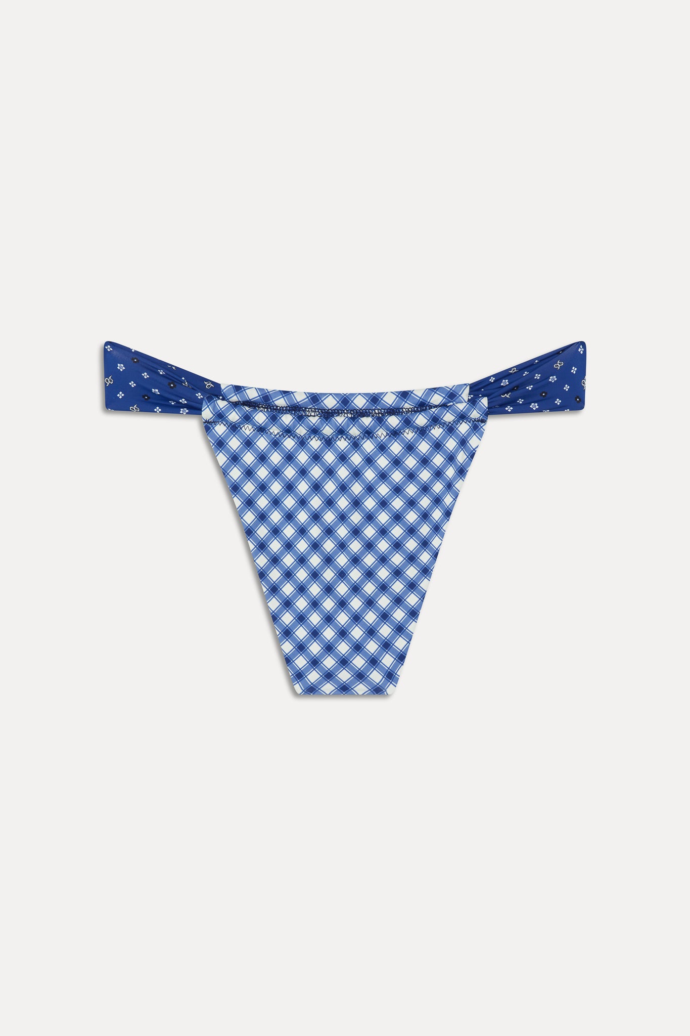 Beckett Micro Bikini Bottom  Starry Gingham
