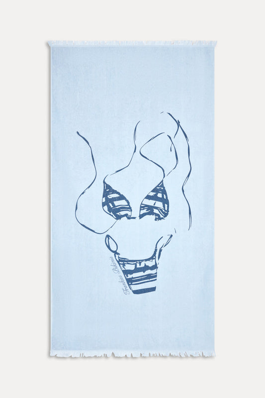 Product--Bikini Cotton Terry Towel - Beach Day