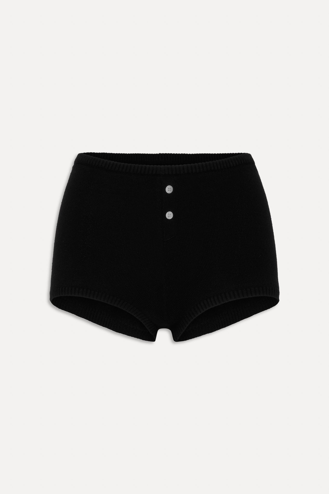 x BELLA HADID Bradley Knit Booty Shorts  Lone Star Black