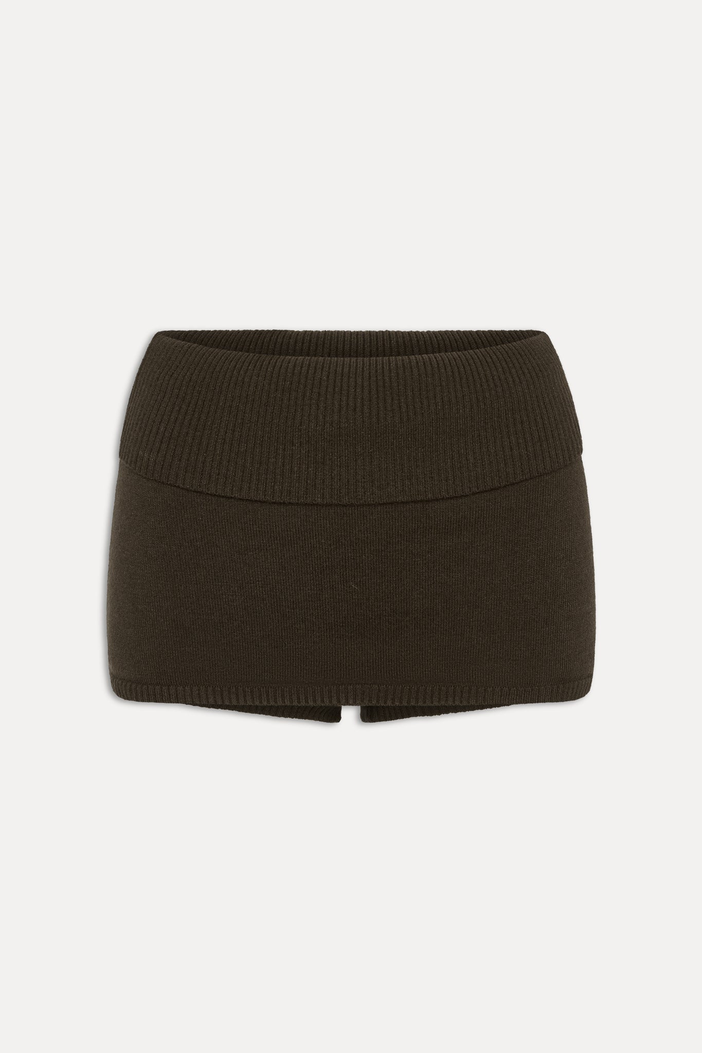 Briar Knit Mini Skort  Chocolate Brown
