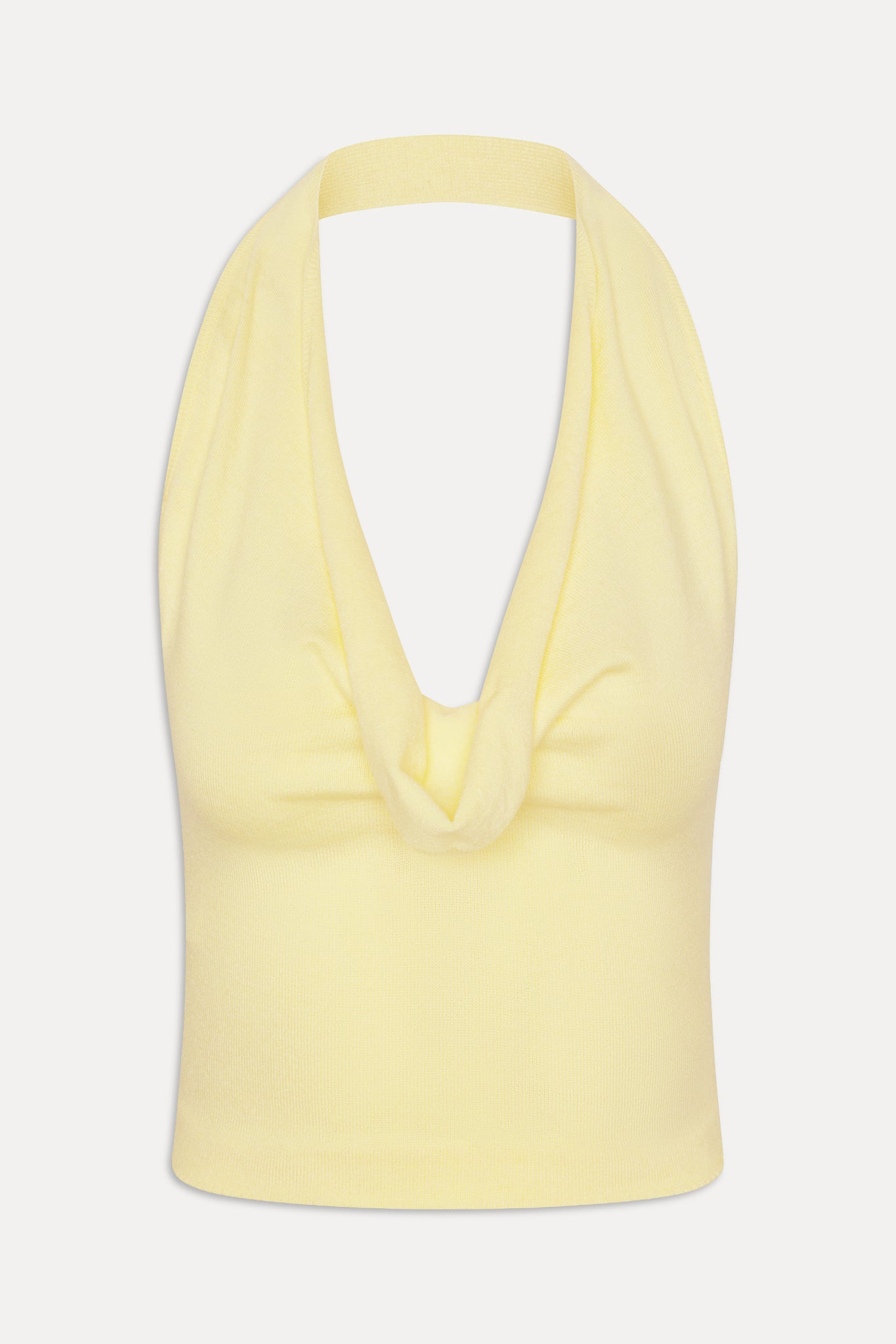 x JENNIE Briar Knit Halter Top  Morning Light