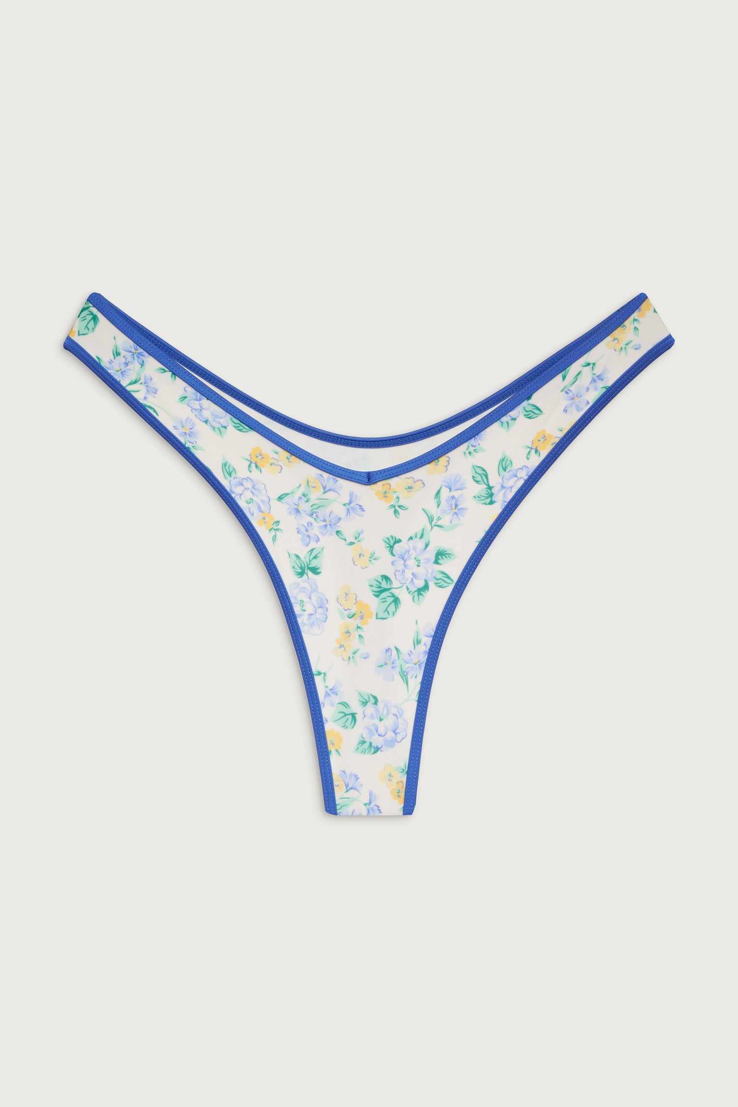 Brittany Shine Micro Bikini Bottom  Coastal Floral