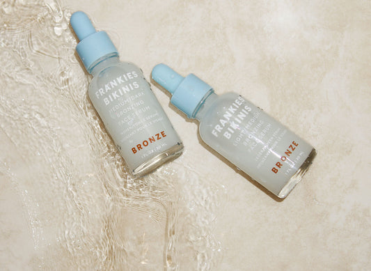 Bronzing Face Serum Light/Medium and Medium/Dark Product Photo by Frankies Bikinis 