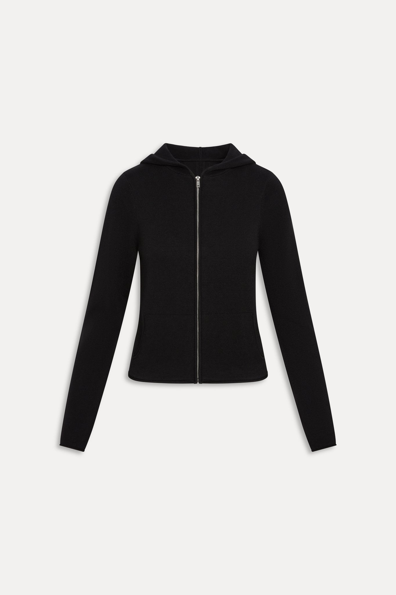 Calvin Knit Zip Up Hoodie  Black